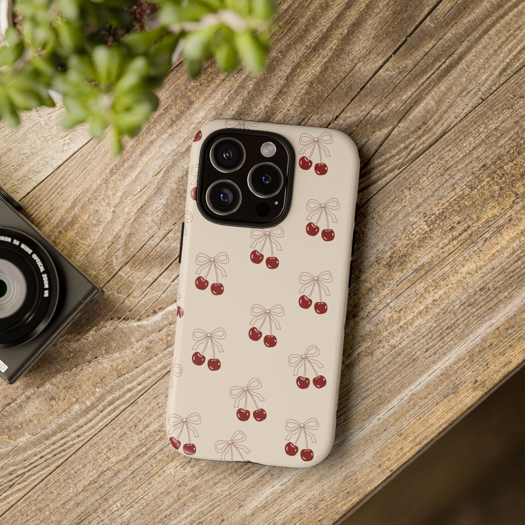 Cherry Pattern Tough Phone Case