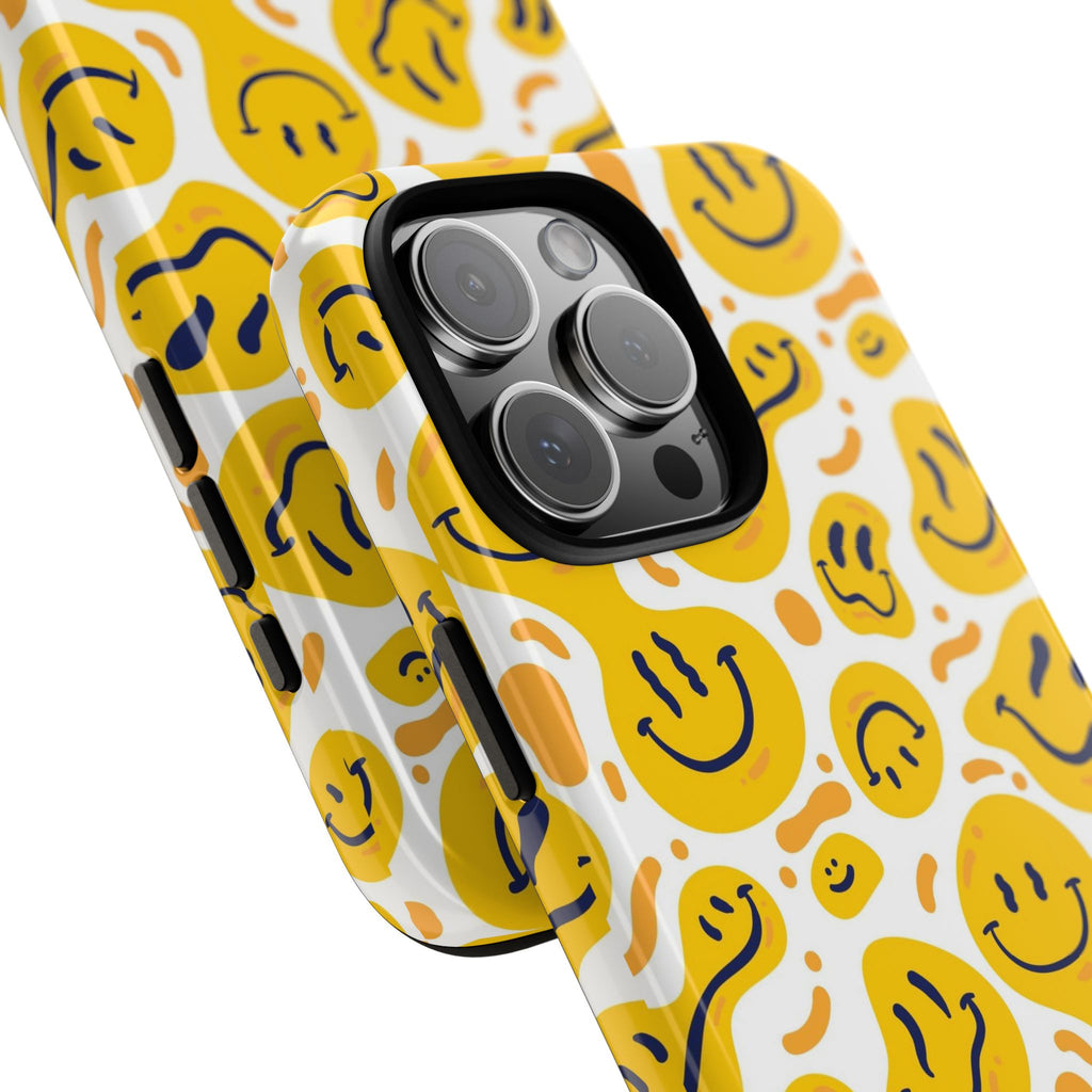 Smiley Melt Phone Case — Yellow Happy Face Protective Cover