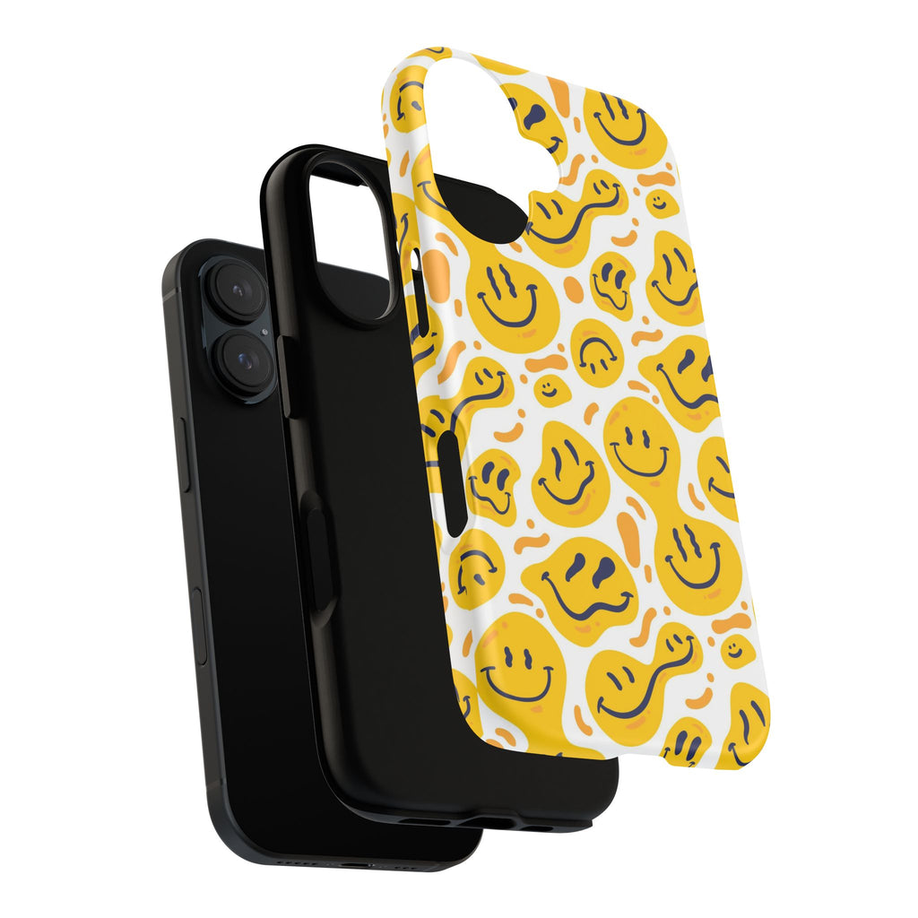 Smiley Melt Phone Case — Yellow Happy Face Protective Cover