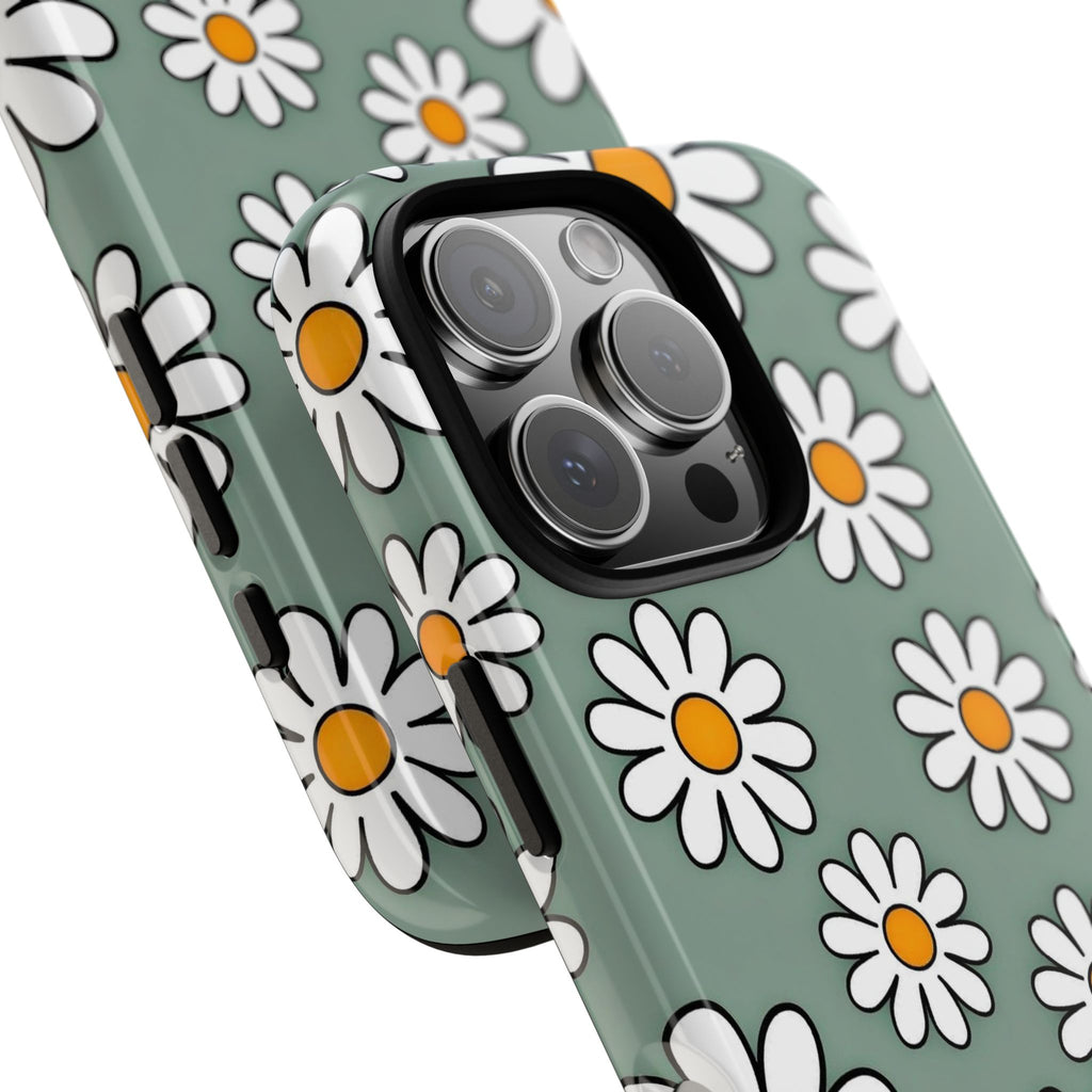 Flower Checkerboard Phone Case