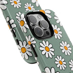 Flower Checkerboard Phone Case