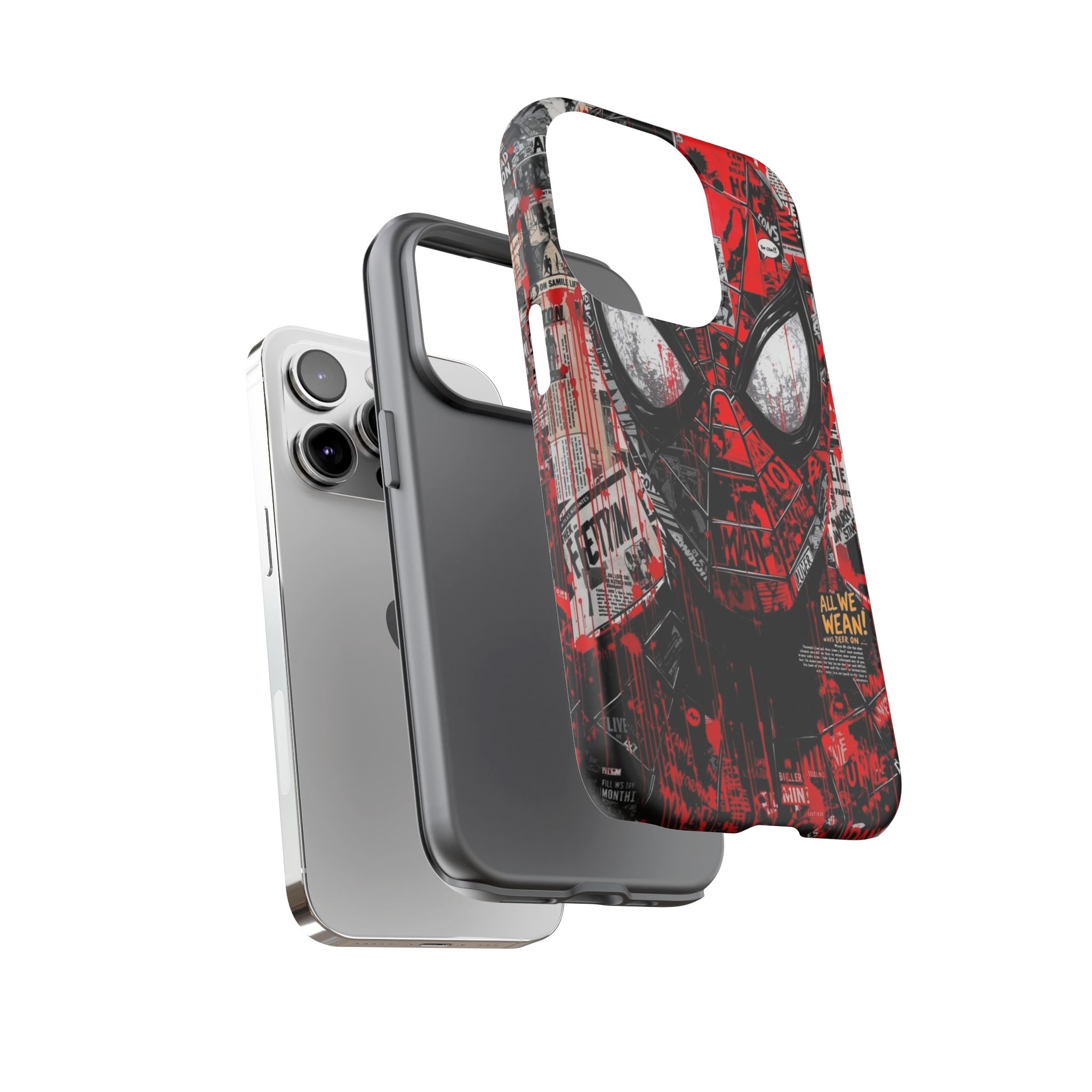 Spider-Man Red Graffiti Phone Case — Tough Protective Cover