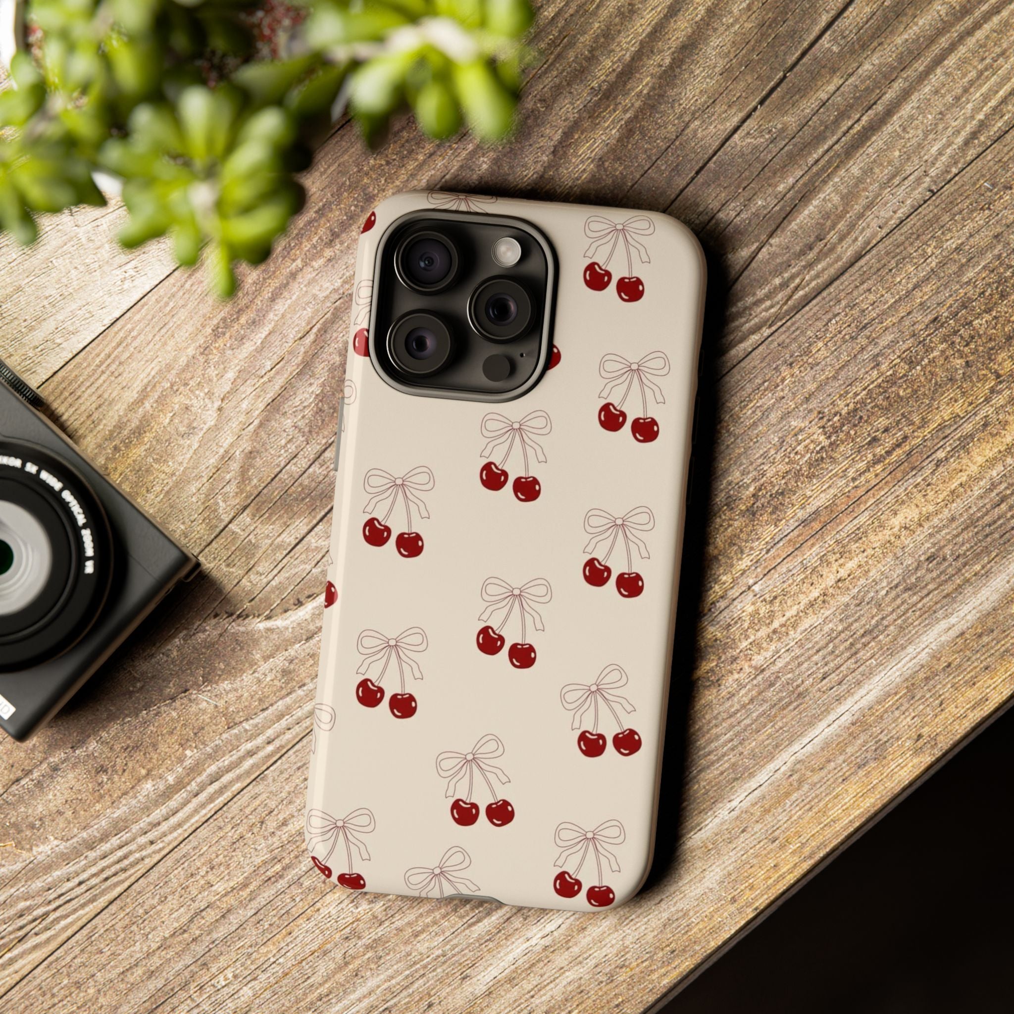 Cherry Pattern Tough Phone Case