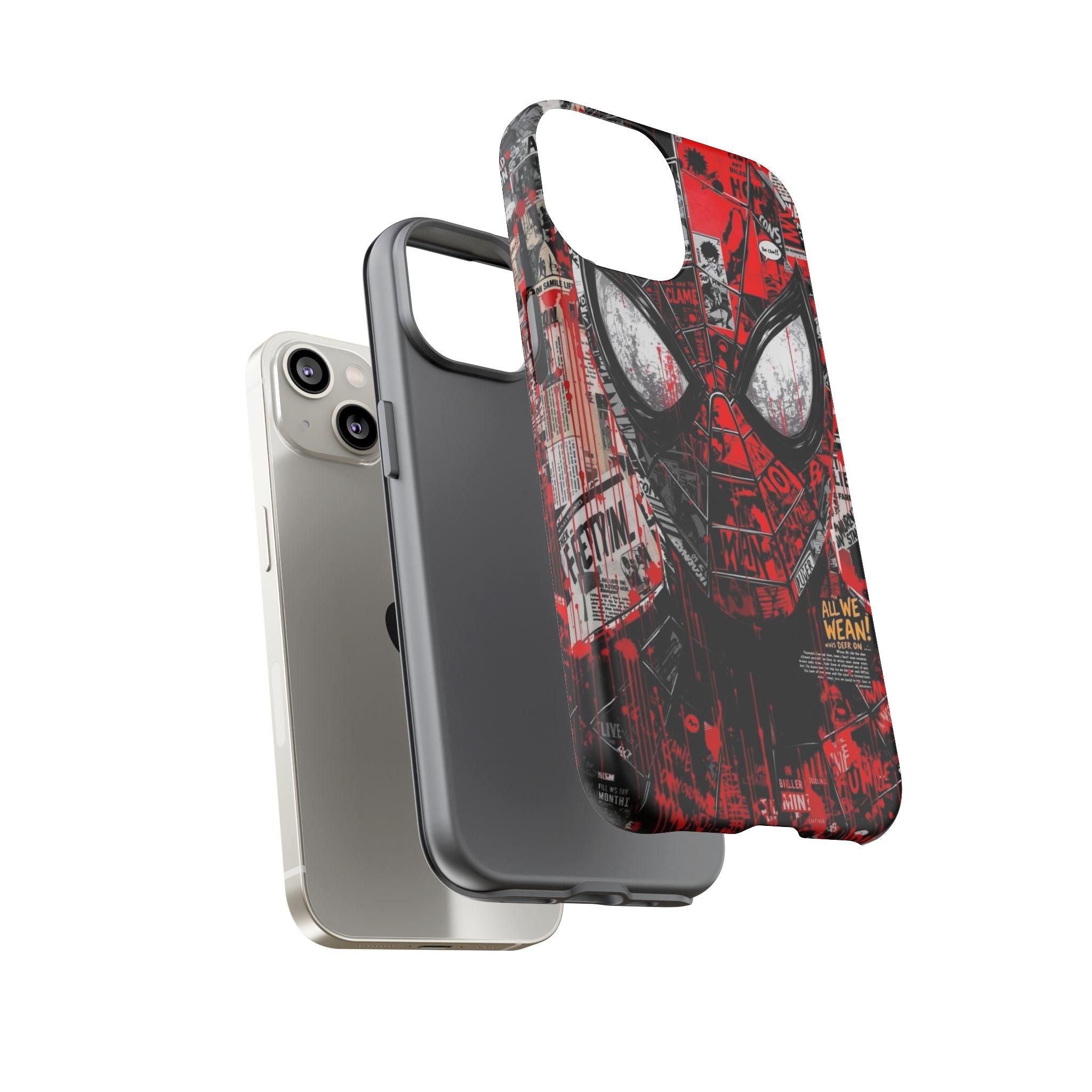 Spider-Man Red Graffiti Phone Case — Tough Protective Cover