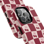 Cherry Checkerboard Tough Phone Case