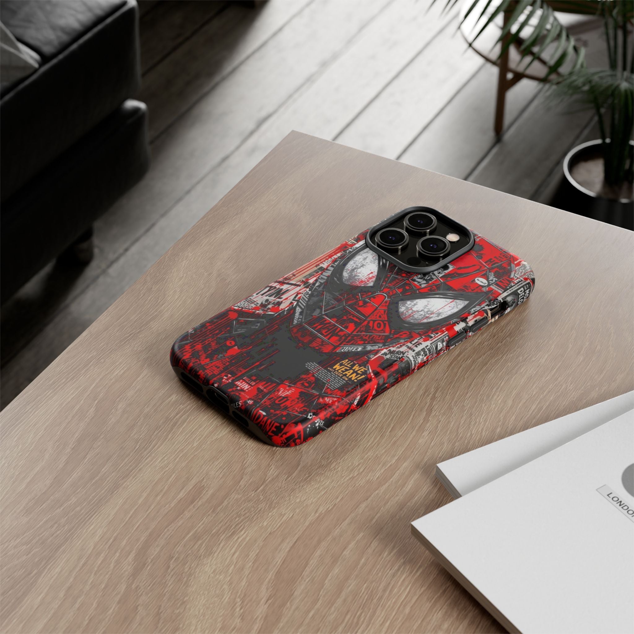 Spider-Man Red Graffiti Phone Case — Tough Protective Cover