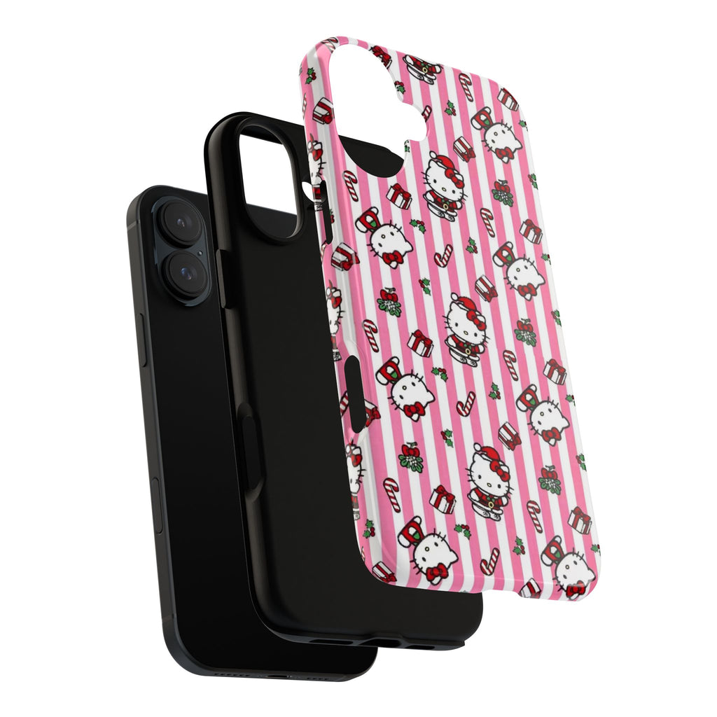 Hello Kitty Pink Holiday Phone Case — Cute Candy Cane & Gift iPhone Cover