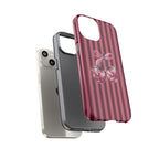 Cherry Disco Phone Case — Pink Striped Tough Case