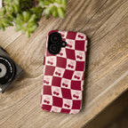 Cherry Checkerboard Tough Phone Case