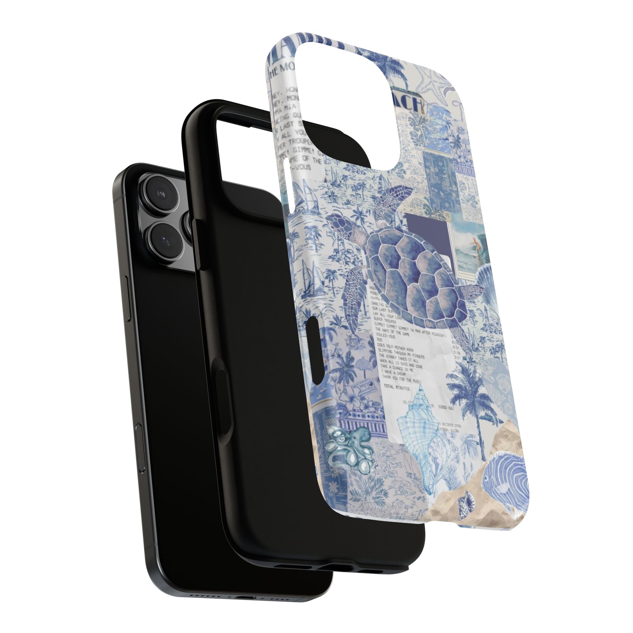 Sea Turtle Collage Phone Case